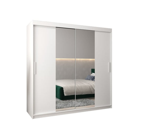 SpaceSmart 2 Door Sliding Mirrored Wardrobe | 200cm