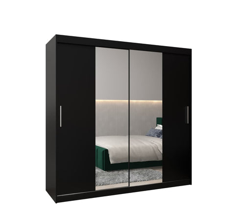 SpaceSmart 2 Door Sliding Mirrored Wardrobe | 200cm