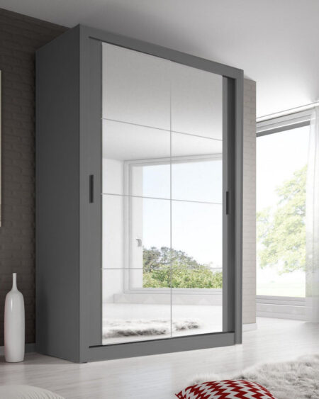 Celeste 2 Sliding Mirror Door Wardrobe | 120cm