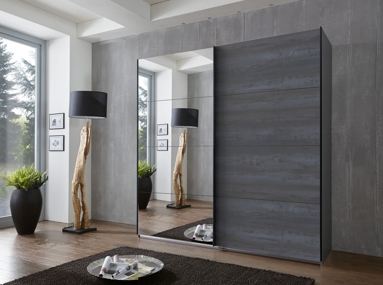 Tesoro 2 Door Sliding Wardrobe 180cm