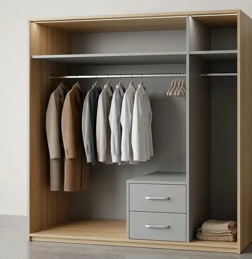 3 Door 2 Drawer +Mirror oak