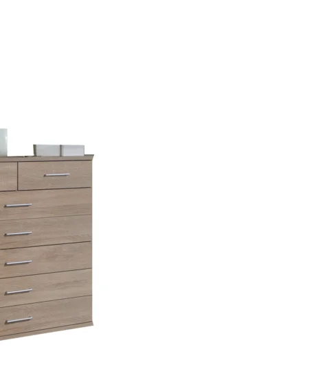 Tesoro 5+2 Chest of Drawer oak 90 CM Wide