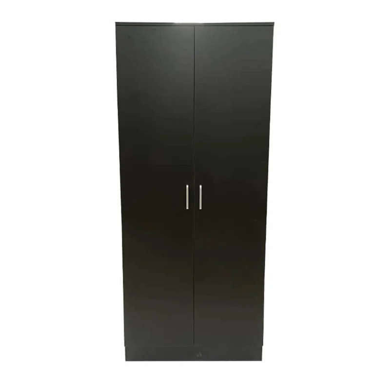 Florence 2 Door Black Wardrobe| 80 CM