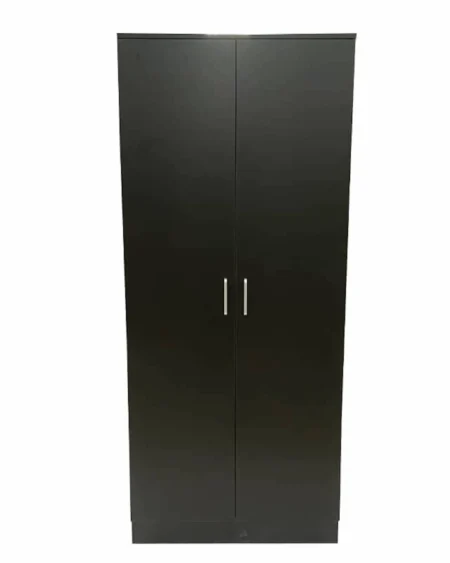 Florence 2 Door Black Wardrobe| 80 CM