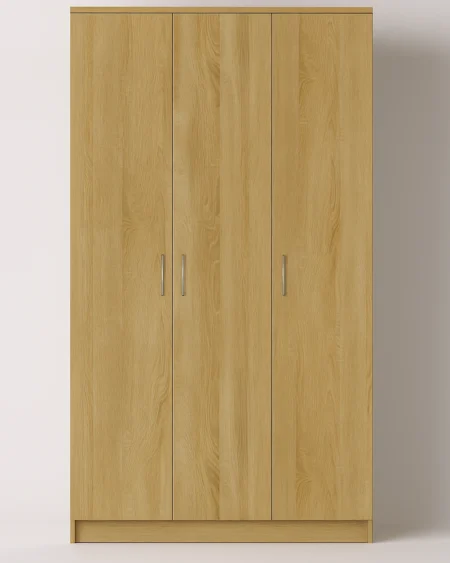 Tesoro oak 3 Door wardrobe 120 CM Wide