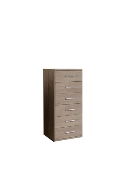 Keswicke Oak Narrow 6 Drawer Chest of Drawer