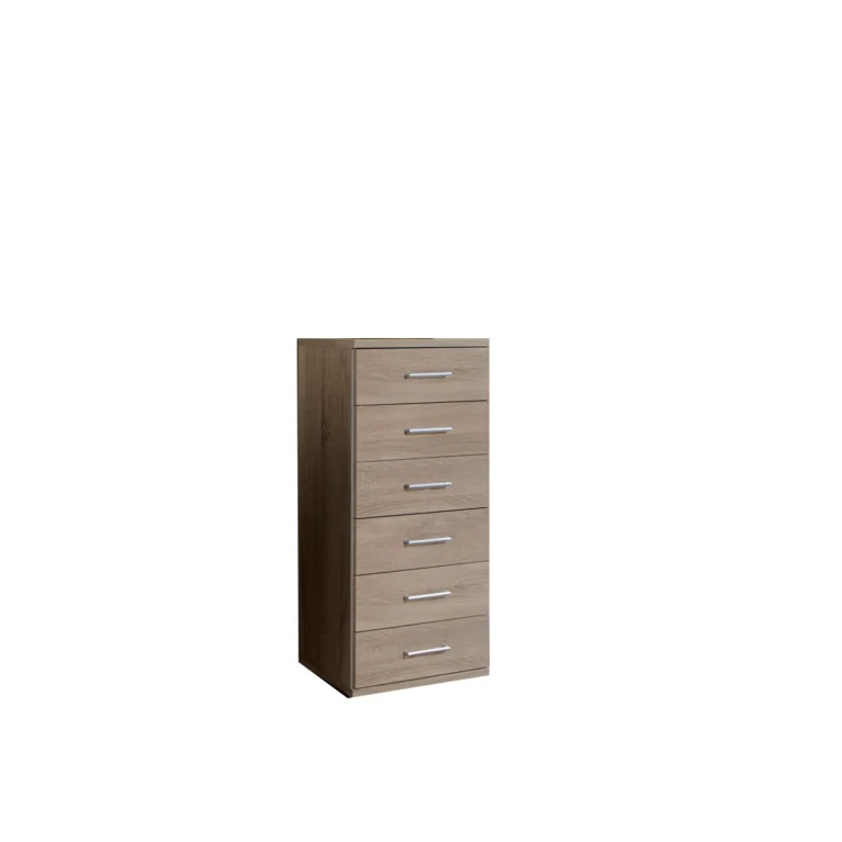 Keswicke Oak Narrow 6 Drawer Chest of Drawer