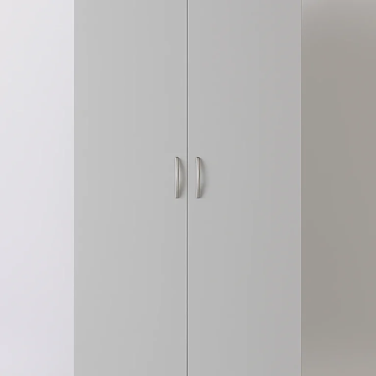 Georgina 2 Door Grey Wardrobe | 80 CM