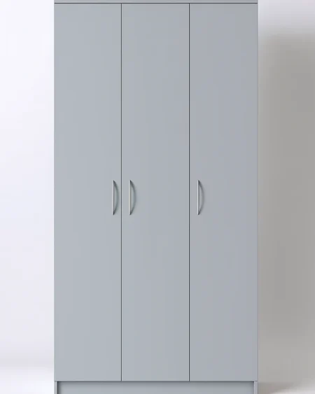 Georgina 3 Door Grey Wardrobe | 120 CM