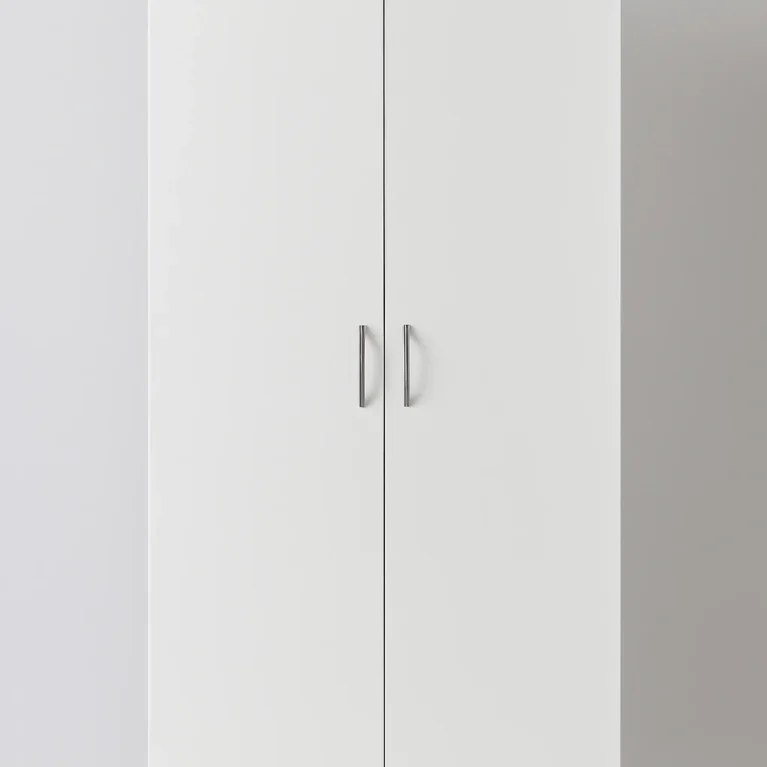 Georgina 2 Door White Wardrobe | 80 CM