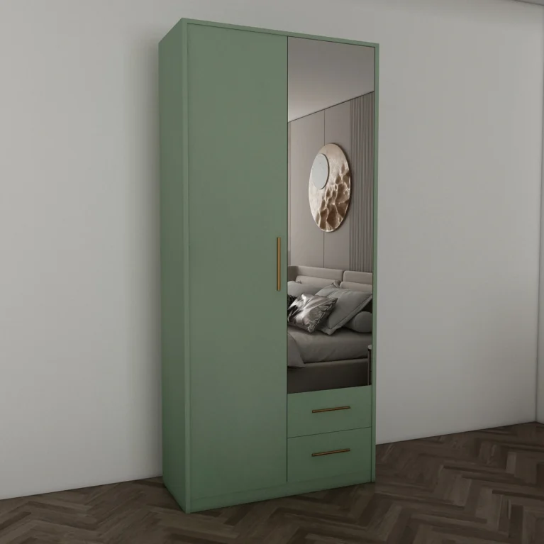 Henley 2 Door Green Wardrobe | 90 CM