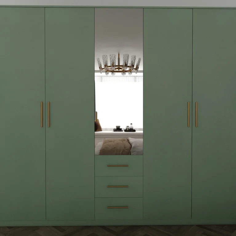 Henley 5 Door Green Wardrobe | 200 CM