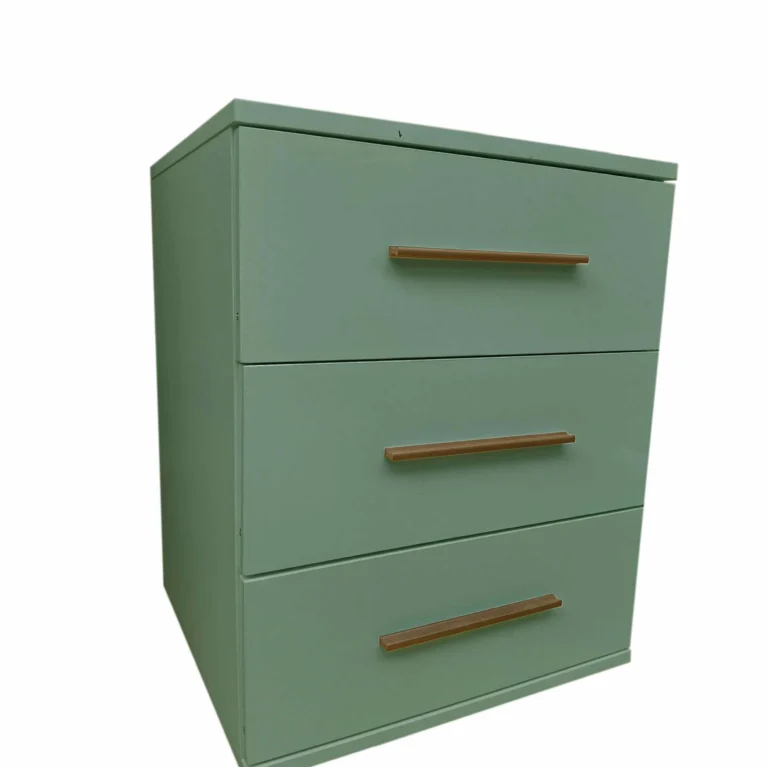 Henley Green 3 Drawer Bedside