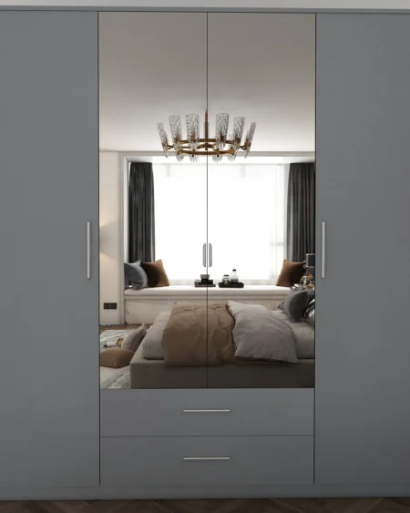 Henley 4 Door Grey Wardrobe | 180 CM