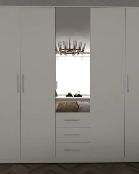 Henley 5 Door White Wardrobe | 200 CM
