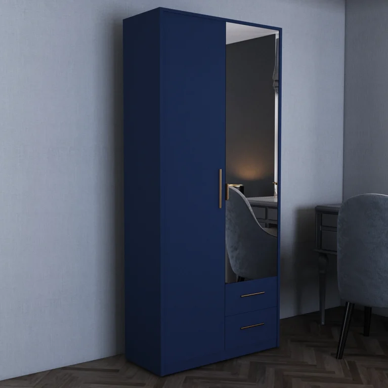 Henley 2 Door Blue Wardrobe | 90 CM