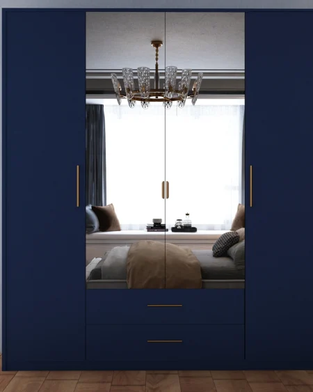 Henley 4 Door Blue Wardrobe | 180 CM