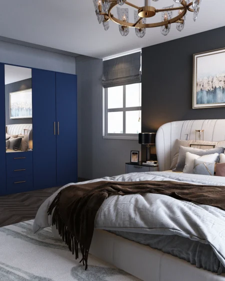 Henley 5 door Blue Wardrobe | 200 CM