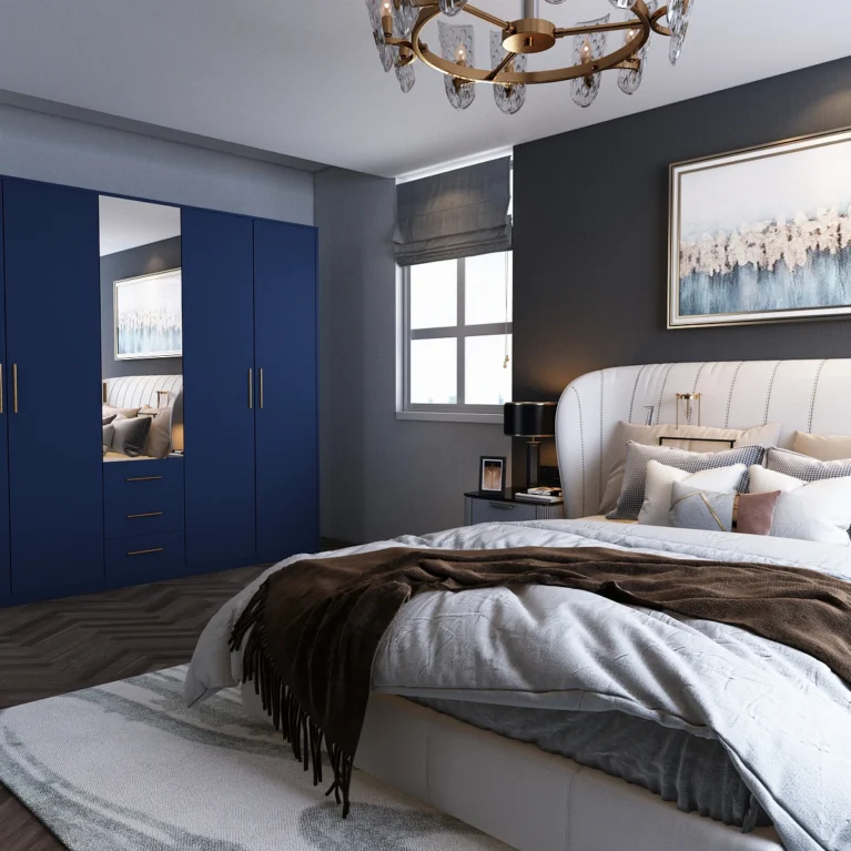 Henley 5 door Blue Wardrobe | 200 CM