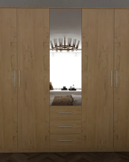 Henley 5 Door Oak Wardrobe | 200 CM