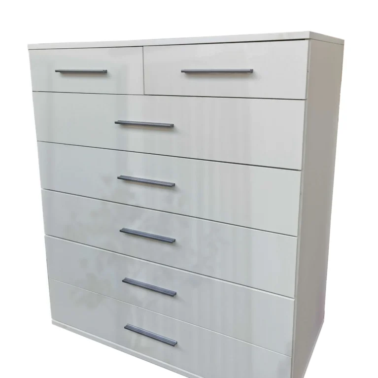 Tesoro Gloss White 5+2 Chest 95 CM Wide