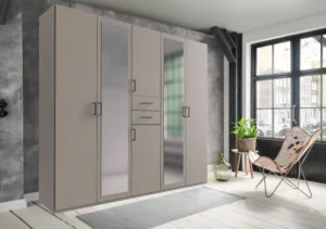 Astrid 5 Door Grey Wardrobe | 225 CM