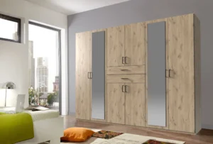 Astrid 6 Door Oak Wardrobe | 270 CM