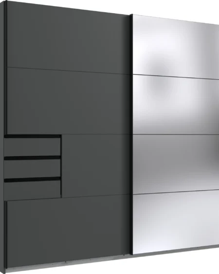 Tesoro Graphite With Mirror door 225 CM Wide