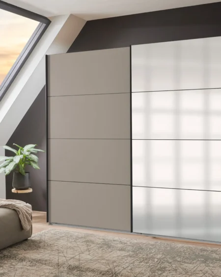 Tesoro sliding wardrobe Sahara Grey 225 CM Wide