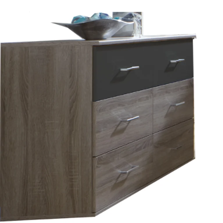 Tesoro Athen 6 drawer Large chest Montana OAK APPL lAVA | 130 CM