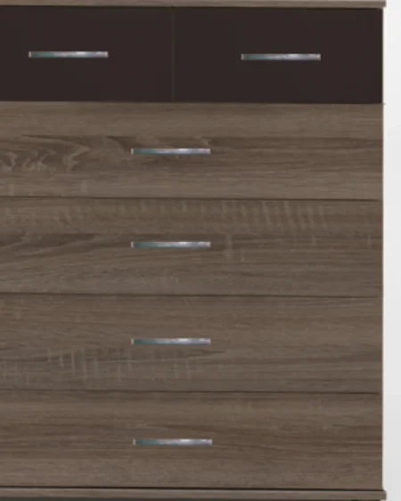 Tesoro Athen 4+2 chest of drawers Montana OAK APPL lAVA | 81 CM