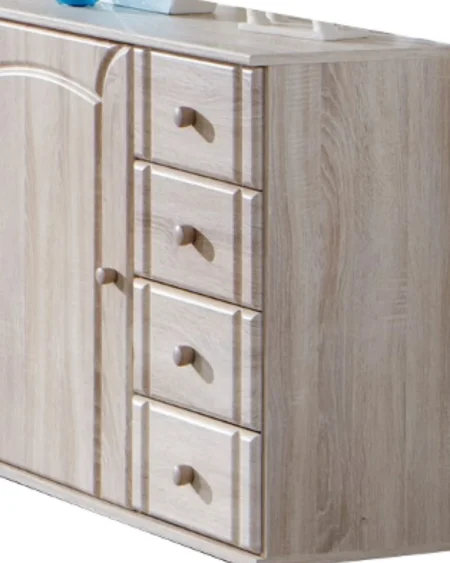 Palma wide chest of drawers with side cupboard 81 CM Wide