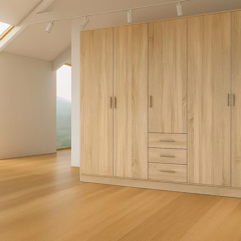 Georgina 5 Door 3 Drawer Oak Wardrobe | 200 CM