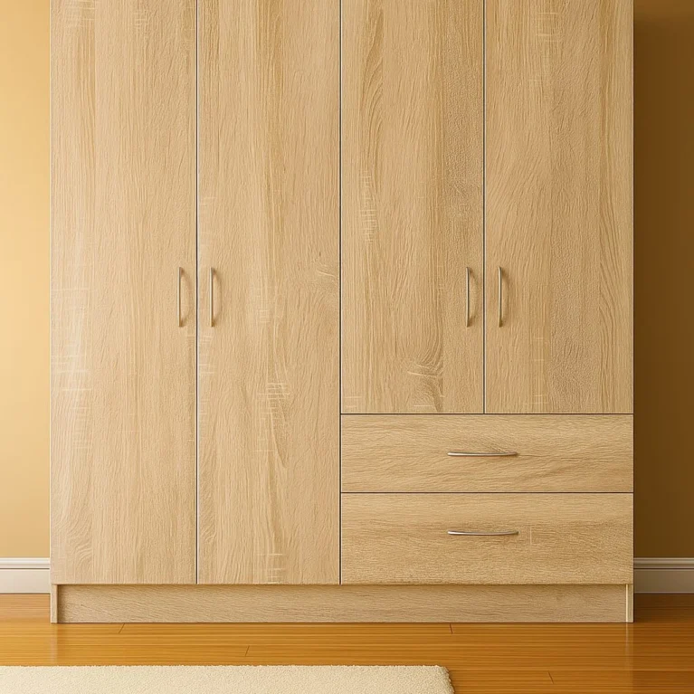 Georgina 4 Door Oak Wardrobe | 160 CM