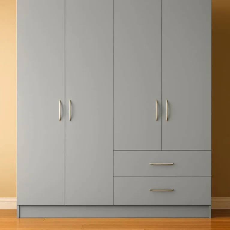 Georgina 4 Door Grey Wardrobe | 160 CM
