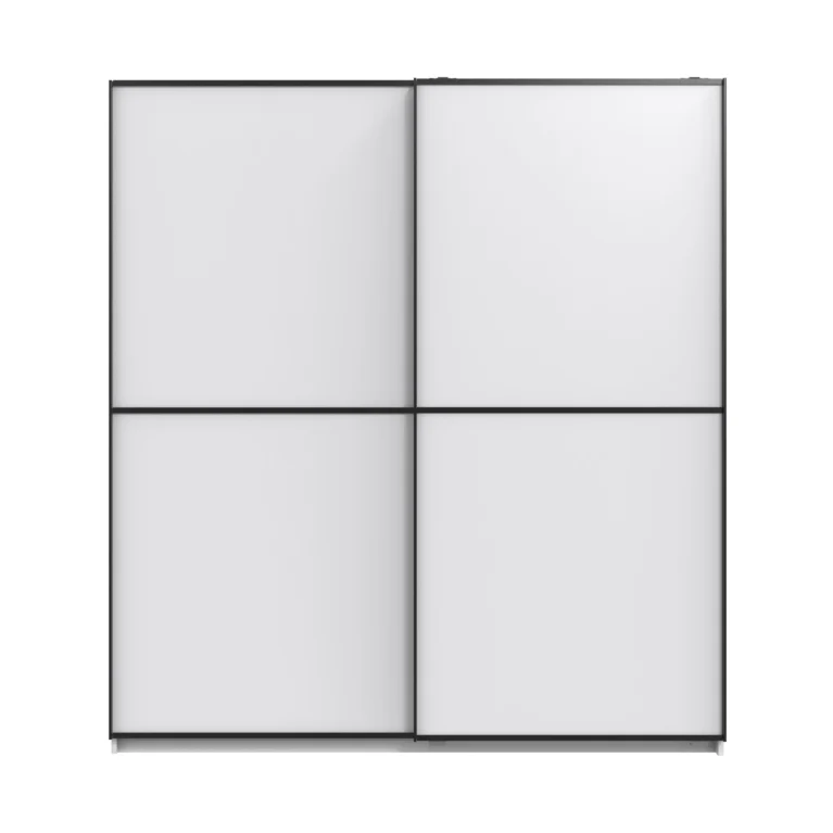 Ashford 2 Door Sliding White Wardrobe | 135 CM