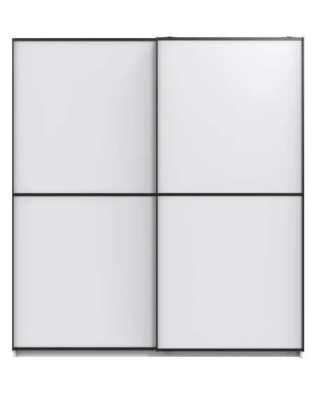 Tesoro Sliding White Wardrobe | 180 CM Wide | Free Delivery