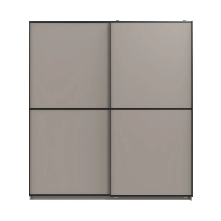 Ashford 2 Door Sliding Grey Wardrobe | 180 CM