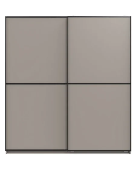 Tesoro Grey sliding Wardrobe 180 CM Wide