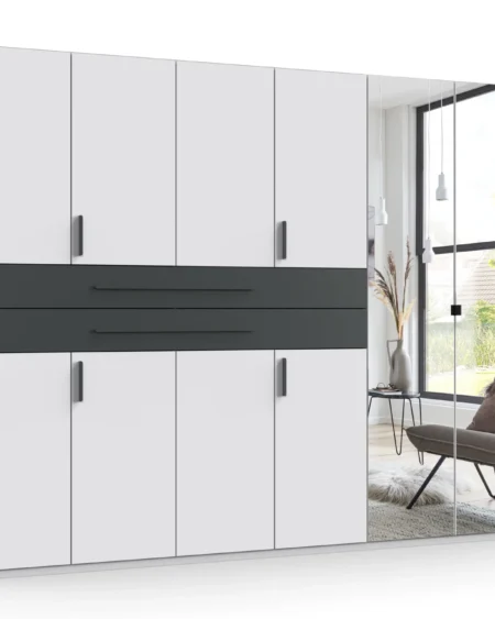 Tesoro Digit 6 Door White And Graphite 270 CM Wide