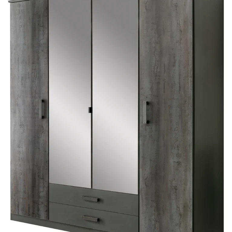 Cecilia 4 Door Digi Steel Wardrobe | 180 CM