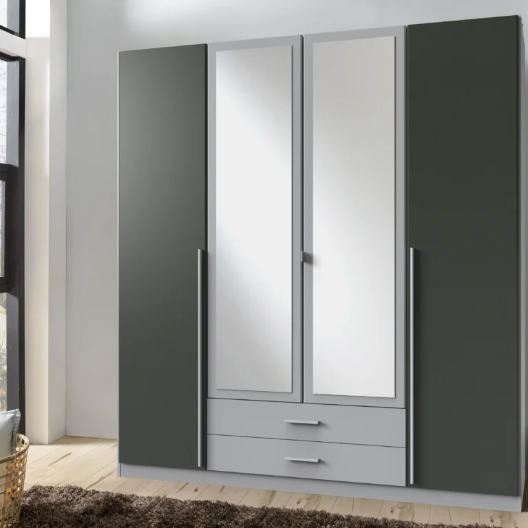 Willow 4 Door Grey Wardrobre | 180 CM