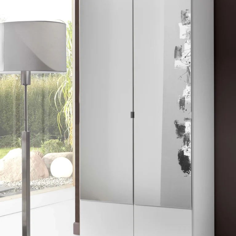 Grantham 2 Door White Wardrobe | 90 CM