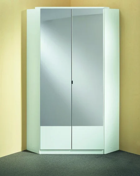 Tesoro White corner Wardrobe 95 CM Wide
