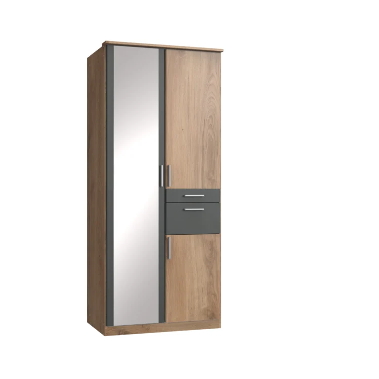 Ganton 2 Door Oak Wardrobe | 90 CM