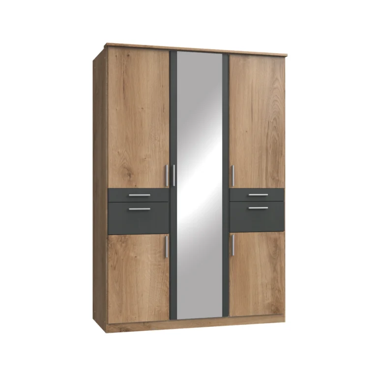 Ganton oak 3 Door Oak Wardrobe | 135 CM