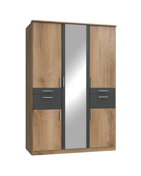 Ganton oak 3 Door Oak Wardrobe | 135 CM