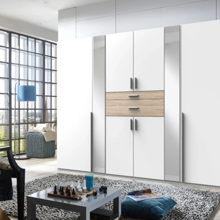 Warwick 6 Door Oak Wardrobe | 270 CM