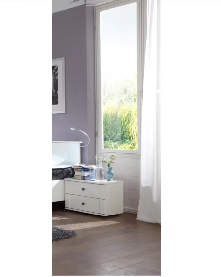 Chalet 985697 - White Bedside 52 CM Wide