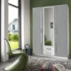 Loxford 3 Door Grey Wardrobe | 135 CM